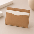 DoDo Bag Card Holder บางเบา ขนาดกะทัดรัด พกพาง่าย สีน้ำตาลอ่อน-ขาว